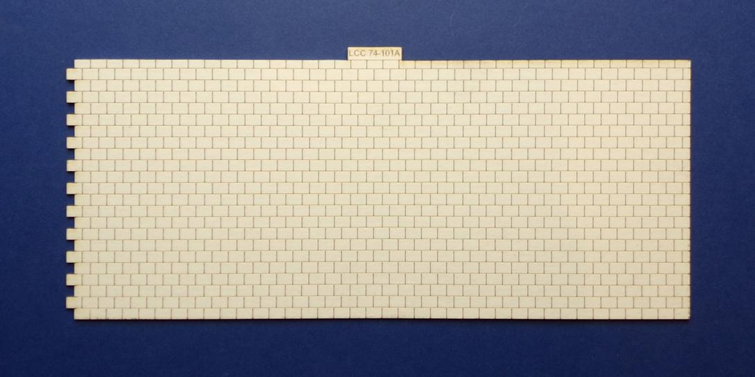 LCC 74-101A O gauge roof tiles expansion with left side interlocking Large tiles panel with left side interlocking. 
